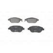 Jeu de 4 plaquettes de frein avant BOSCH 0 986 494 157 - Visuel 3