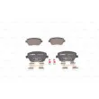 Jeu de 4 plaquettes de frein avant BOSCH 0 986 494 160 - Visuel 1