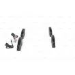 Jeu de 4 plaquettes de frein avant BOSCH 0 986 494 170 - Visuel 2