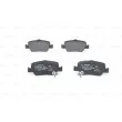 Jeu de 4 plaquettes de frein arrière BOSCH 0 986 494 182 - Visuel 1