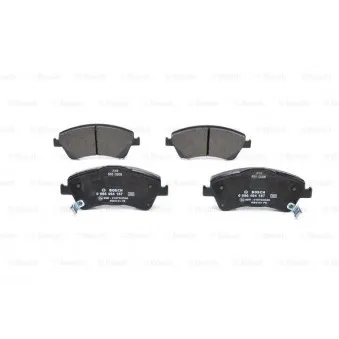 Jeu de 4 plaquettes de frein avant BOSCH 0 986 494 187