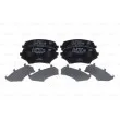 Jeu de 4 plaquettes de frein avant BOSCH 0 986 494 188 - Visuel 1