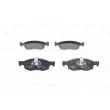 Jeu de 4 plaquettes de frein avant BOSCH 0 986 494 197 - Visuel 1