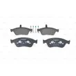 Jeu de 4 plaquettes de frein avant BOSCH 0 986 494 200 - Visuel 3
