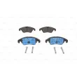 Jeu de 4 plaquettes de frein avant BOSCH 0 986 494 201 - Visuel 1