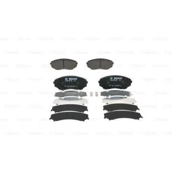 Jeu de 4 plaquettes de frein avant BOSCH 0 986 494 204