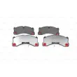 Jeu de 4 plaquettes de frein avant BOSCH 0 986 494 206 - Visuel 1