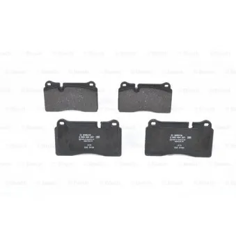 Jeu de 4 plaquettes de frein avant BOSCH 0 986 494 207