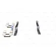 Jeu de 4 plaquettes de frein arrière BOSCH 0 986 494 213 - Visuel 2