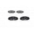 Jeu de 4 plaquettes de frein avant BOSCH 0 986 494 240 - Visuel 3