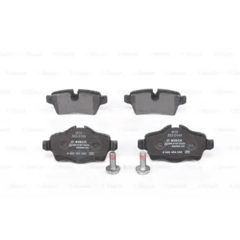 Jeu de 4 plaquettes de frein arrière BOSCH 0 986 494 242