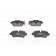 Jeu de 4 plaquettes de frein arrière BOSCH 0 986 494 242 - Visuel 3