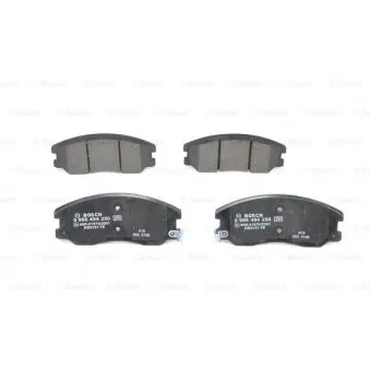 Jeu de 4 plaquettes de frein avant BOSCH 0 986 494 250