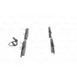 Jeu de 4 plaquettes de frein avant BOSCH 0 986 494 259 - Visuel 2