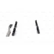 Jeu de 4 plaquettes de frein avant BOSCH 0 986 494 261 - Visuel 2