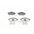 Jeu de 4 plaquettes de frein avant BOSCH 0 986 494 262 - Visuel 1