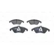 Jeu de 4 plaquettes de frein avant BOSCH 0 986 494 263 - Visuel 1