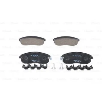 Jeu de 4 plaquettes de frein avant BOSCH 0 986 494 277