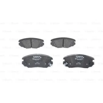 Jeu de 4 plaquettes de frein avant BOSCH 0 986 494 279