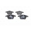 Jeu de 4 plaquettes de frein avant BOSCH 0 986 494 283 - Visuel 1