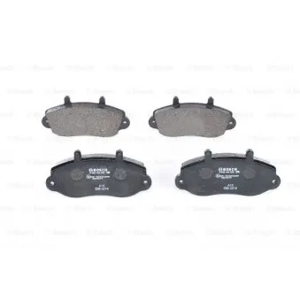 Jeu de 4 plaquettes de frein avant BOSCH 0 986 494 288