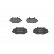 Jeu de 4 plaquettes de frein avant BOSCH 0 986 494 289 - Visuel 1