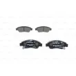 Jeu de 4 plaquettes de frein avant BOSCH 0 986 494 299 - Visuel 1