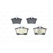 Jeu de 4 plaquettes de frein arrière BOSCH 0 986 494 304 - Visuel 1