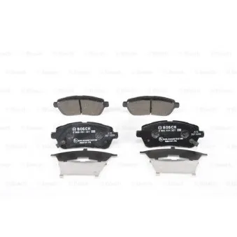 Jeu de 4 plaquettes de frein avant BOSCH 0 986 494 321