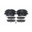 Jeu de 4 plaquettes de frein avant BOSCH 0 986 494 333 - Visuel 1