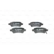 Jeu de 4 plaquettes de frein arrière BOSCH 0 986 494 369 - Visuel 1