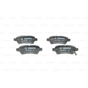 Jeu de 4 plaquettes de frein arrière BOSCH 0 986 494 369