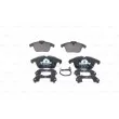 Jeu de 4 plaquettes de frein avant BOSCH 0 986 494 371 - Visuel 1