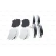 Jeu de 4 plaquettes de frein avant BOSCH 0 986 494 375 - Visuel 2
