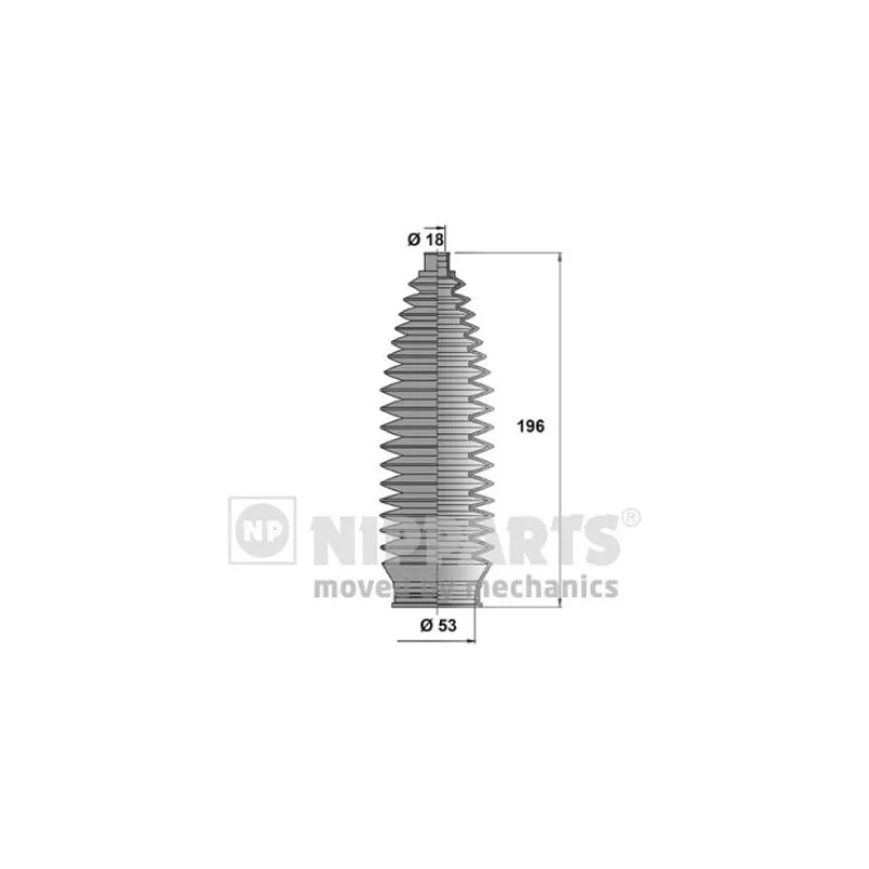 Joint-soufflet, direction NIPPARTS N2845007