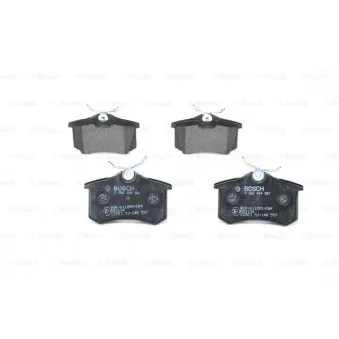 Jeu de 4 plaquettes de frein arrière BOSCH 0 986 494 387