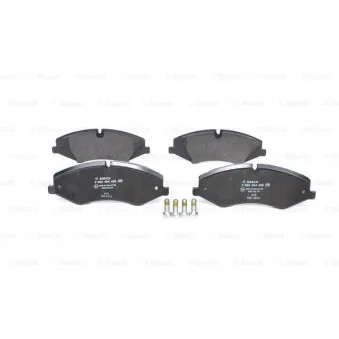 Jeu de 4 plaquettes de frein avant BOSCH 0 986 494 408