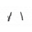 Jeu de 4 plaquettes de frein avant BOSCH 0 986 494 408 - Visuel 2