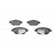 Jeu de 4 plaquettes de frein avant BOSCH 0 986 494 438 - Visuel 1