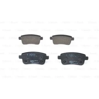 Jeu de 4 plaquettes de frein arrière BOSCH 0 986 494 452