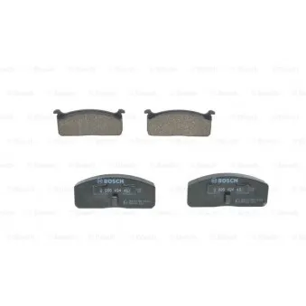 Jeu de 4 plaquettes de frein avant BOSCH 0 986 494 457