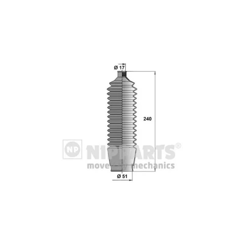 Joint-soufflet, direction NIPPARTS N2855001