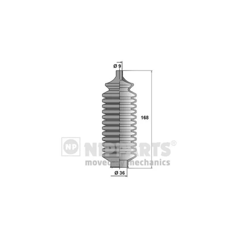 Joint-soufflet, direction NIPPARTS N2855002