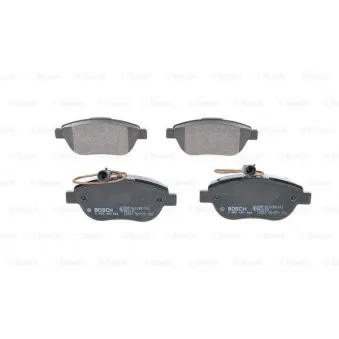 Jeu de 4 plaquettes de frein avant BOSCH 0 986 494 464