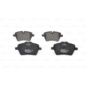 Jeu de 4 plaquettes de frein avant BOSCH 0 986 494 489