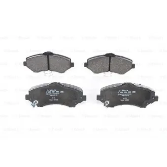 Jeu de 4 plaquettes de frein avant BOSCH 0 986 494 493
