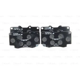 Jeu de 4 plaquettes de frein avant BOSCH 0 986 494 497