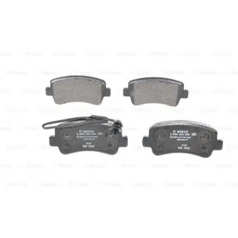 Jeu de 4 plaquettes de frein arrière BOSCH 0 986 494 500