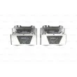 Jeu de 4 plaquettes de frein avant BOSCH 0 986 494 576 - Visuel 1