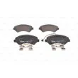 Jeu de 4 plaquettes de frein avant BOSCH 0 986 494 580 - Visuel 1
